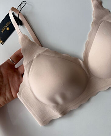 Carla İthal Lazer Kesim Dikişsiz Çıkarılabilir Padli Destekli Rahat Sütyen/Bralet -82