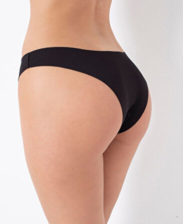 NBB Lazer V Kesim Yüksek Bel 3'lü Paket Külot (Bordo, Ten, Siyah, Pudra)