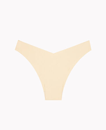 NBB Lazer V Kesim Yüksek Bel 3'lü Paket Külot (Bordo, Ten, Siyah, Pudra)