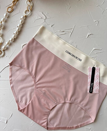 Alina Dikişsiz İz Yapmaz Yüksek Bel Üstün Kalite Beli Yazılı Hafif Slip