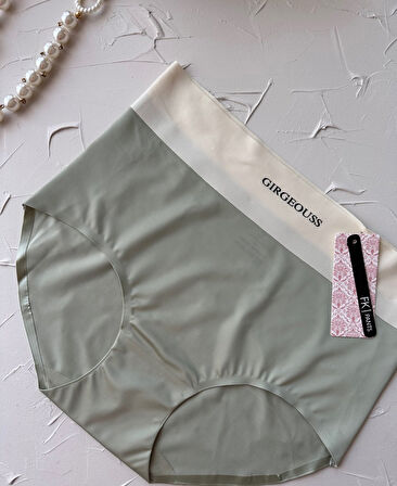 Alina Dikişsiz İz Yapmaz Yüksek Bel Üstün Kalite Beli Yazılı Hafif Slip