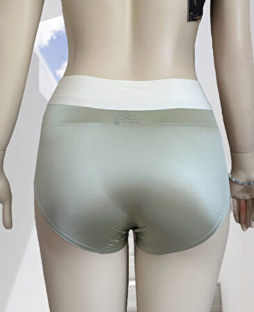 Alina Dikişsiz İz Yapmaz Yüksek Bel Üstün Kalite Beli Yazılı Hafif Slip