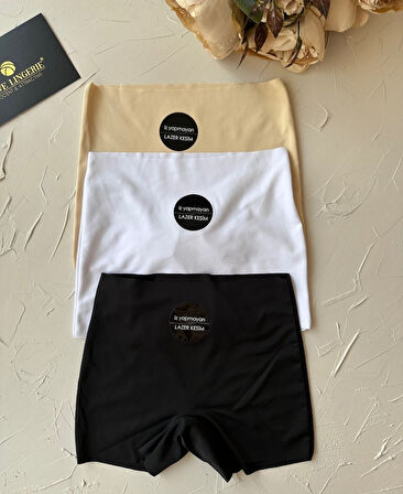 Cool Comfort Yüksek Bel Ağı Pamuklu Yüksek Bel Kadın Boxer