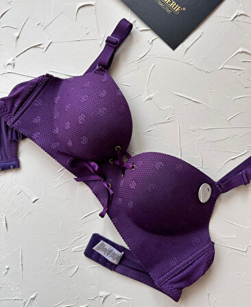 Alice İthal Balensiz Push-up Çiçek Desenli Önden Kurdeleli Sütyen