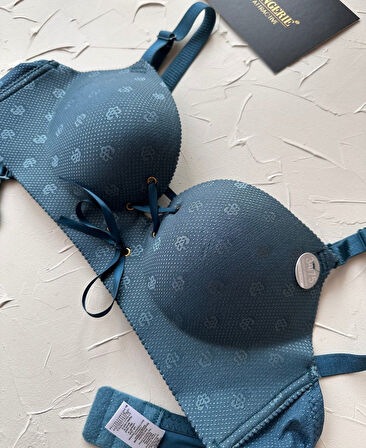 Alice İthal Balensiz Push-up Çiçek Desenli Önden Kurdeleli Sütyen