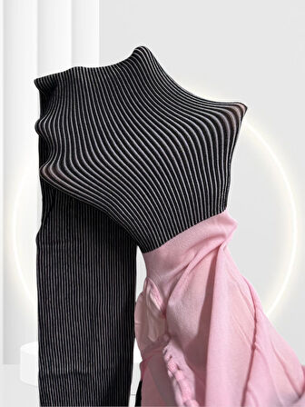 Pierre Cardin Paris Kairos Çift Renk Çizgili Modern 40 Den Kalın Külotlu Çorap