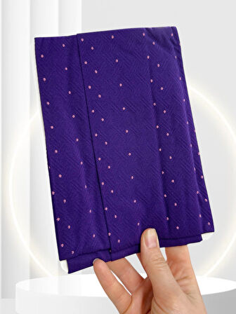 Pierre Cardin Paris Noemie 50 Den Puantiyeli İnce Şık Külotlu Çorap -Mor/Kestane