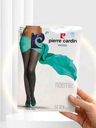 Pierre Cardin Paris Noemie 50 Den Puantiyeli İnce Şık Külotlu Çorap -Mor/Kestane