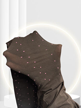 Pierre Cardin Paris Noemie 50 Den Puantiyeli İnce Şık Külotlu Çorap -Mor/Kestane