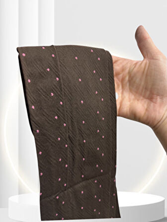 Pierre Cardin Paris Noemie 50 Den Puantiyeli İnce Şık Külotlu Çorap -Mor/Kestane