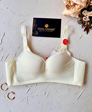 Marie İthal Dikişsiz Balensiz Destekli Toparlayıcı Özellikli Kalın Askılı C Cup Kaliteli Sütyen