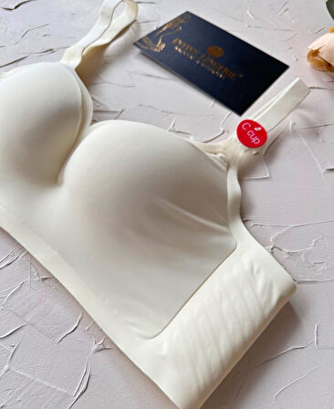 Marie İthal Dikişsiz Balensiz Destekli Toparlayıcı Özellikli Kalın Askılı C Cup Kaliteli Sütyen