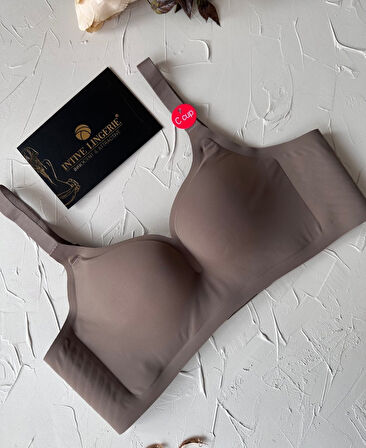 Marie İthal Dikişsiz Balensiz Destekli Toparlayıcı Özellikli Kalın Askılı C Cup Kaliteli Sütyen