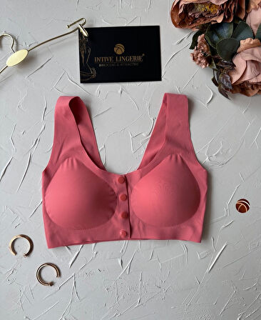 Gracie Lazer Kesim Dikişsiz Önü Çıtçıtlı Açılabilir Rahat Bralet/Sütyen (Emziren Anneler)