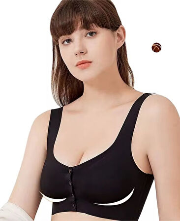 Gracie Lazer Kesim Dikişsiz Önü Çıtçıtlı Açılabilir Rahat Bralet/Sütyen (Emziren Anneler)