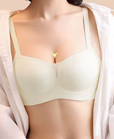 Olivia Balensiz Dikişsiz Lazer Kesim Hafif Destekli Önü Dantel Detaylı Yeni Nesil Sütyen (Intive Özel)