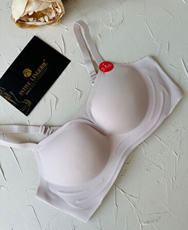 Olivia Balensiz Dikişsiz Lazer Kesim Hafif Destekli Önü Dantel Detaylı Yeni Nesil Sütyen (Intive Özel)