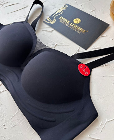 Olivia Balensiz Dikişsiz Lazer Kesim Hafif Destekli Önü Dantel Detaylı Yeni Nesil Sütyen (Intive Özel)