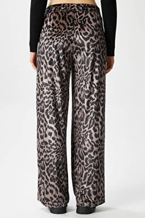 Leopar desen pantolon