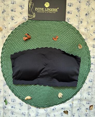 Hazel Silikonlu Askısız Balensiz Lazer Kesim Dikişsiz Çıkarılabilir Padli İthal Straplez Sütyen