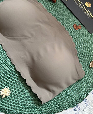 Hazel Silikonlu Askısız Balensiz Lazer Kesim Dikişsiz Çıkarılabilir Padli İthal Straplez Sütyen