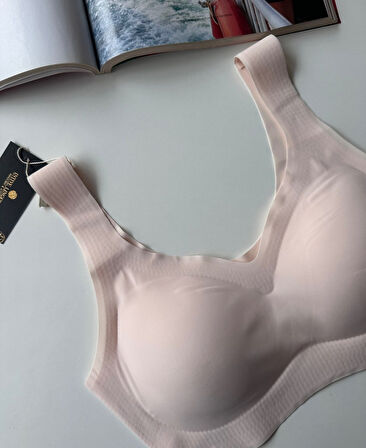 Intive Balensiz Dikişsiz Push-up Çıkarılabilir Padli Invisible (Görünmez) Bralet - İthal Bra