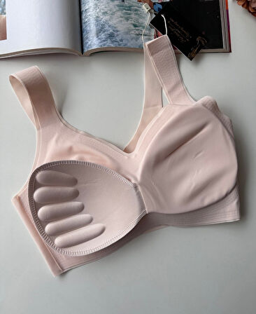 Intive Balensiz Dikişsiz Push-up Çıkarılabilir Padli Invisible (Görünmez) Bralet - İthal Bra