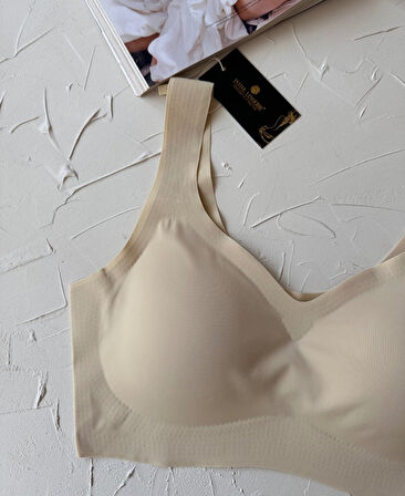 Intive Balensiz Dikişsiz Push-up Çıkarılabilir Padli Invisible (Görünmez) Bralet - İthal Bra