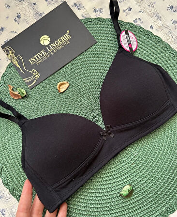 Koza %95 Pamuklu Balensiz İnce Askılı Genç Kız Tekli Alıştırtırma Küçük Beden Sütyen