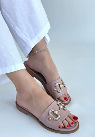 Toha Pudra Cilt Tokalı Terlik