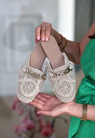 Emert Bej Örgülü Terlik