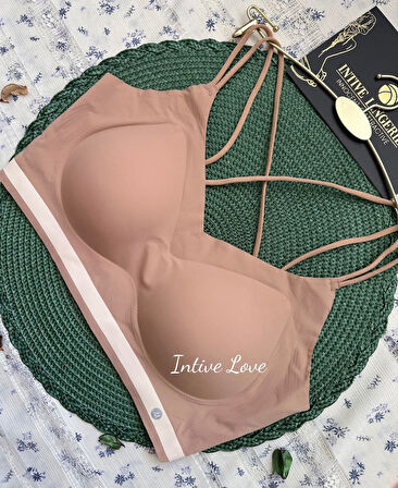 Mira Dikişsiz Hafif Dolgulu Çift Askılı Kopçasız Rahat Bralet/Sütyen/Büstiyer/Spor Sütyeni