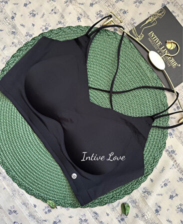 Mira Dikişsiz Hafif Dolgulu Çift Askılı Kopçasız Rahat Bralet/Sütyen/Büstiyer/Spor Sütyeni