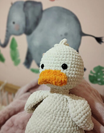 Amigurumi Uyku Arkadaşı Ördekçik 