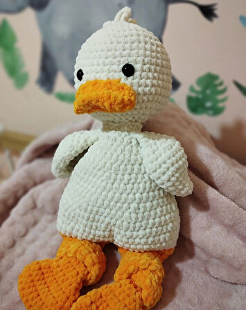 Amigurumi Uyku Arkadaşı Ördekçik 