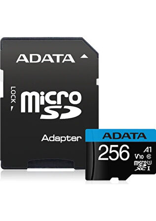 ADATA 256GB PREMIER MICROSDXC UHS-I CLASS10 V10 AUSDX256GUICL10A1-RA1