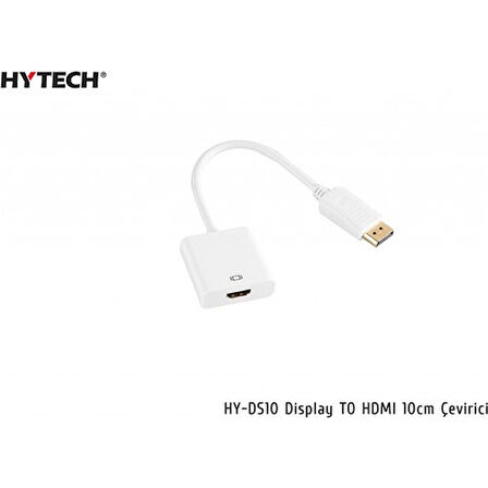Hytech HY-DS10 Display Port To HDMI ÇEVIRICI ADAPTÖR 10cm