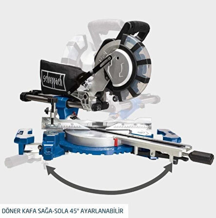 Scheppach HM254SPX 254 mm Gönye Kesme Makinesi