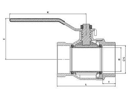 2&apos;&apos;lik Küresel Vana Tam Geçişli PN16