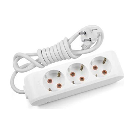 Viko Multi-let Kablolu Grup Priz 3&apos;&apos; lü 2 Metre