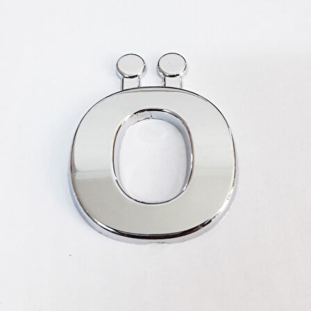 Cemax Ö Harfi  3,75 cm Krom Yapışkanlı