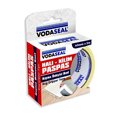 Vodaseal Halı Kayma Önleyici Bant 40 mm 3 Metre