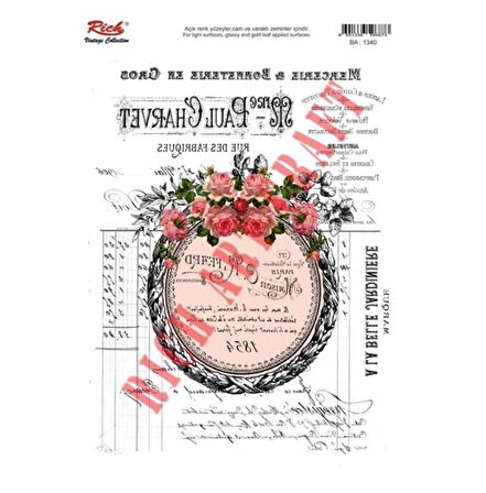 Rich 1340 Vintage Kolay Transfer 23x33 cm