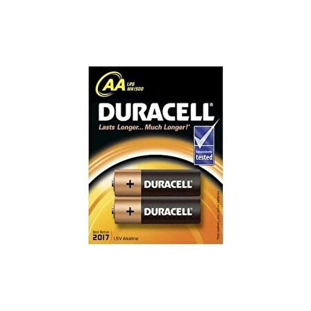 Duracell Alkalin Pil AA 2&apos;&apos; li Paket