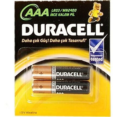 Duracell Alkalin Pil AAA 2&apos;&apos; li Paket