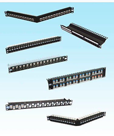 24 Port Keystone Jack UTP Panel Boş