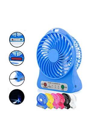 Şarjlı Vantilatör Mini Masa Üstü Taşınabilir El Fanı