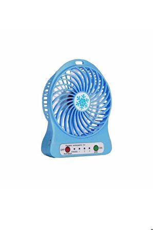 Taşınabilir Çok Fonksiyonlu 3 Kademeli Şarj Edilebilen Fan Hediyeli