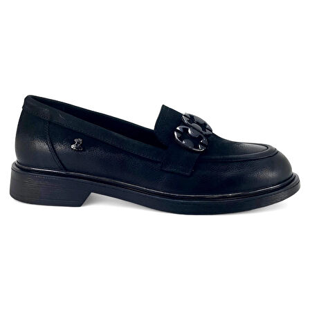 060 2550402 25KA Kadın Günlük Ayakkabı Siyah Nubuk