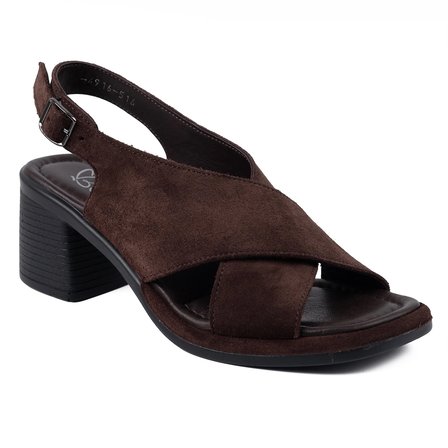Beety 251 4916 26YS Kadın Günlük Sandalet Kahverengi Süet